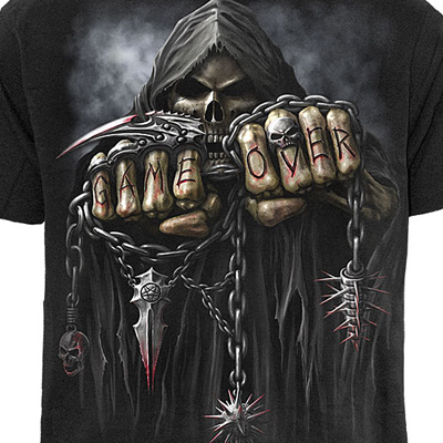 Spiral - GAME OVER Kids T-shirt - Black